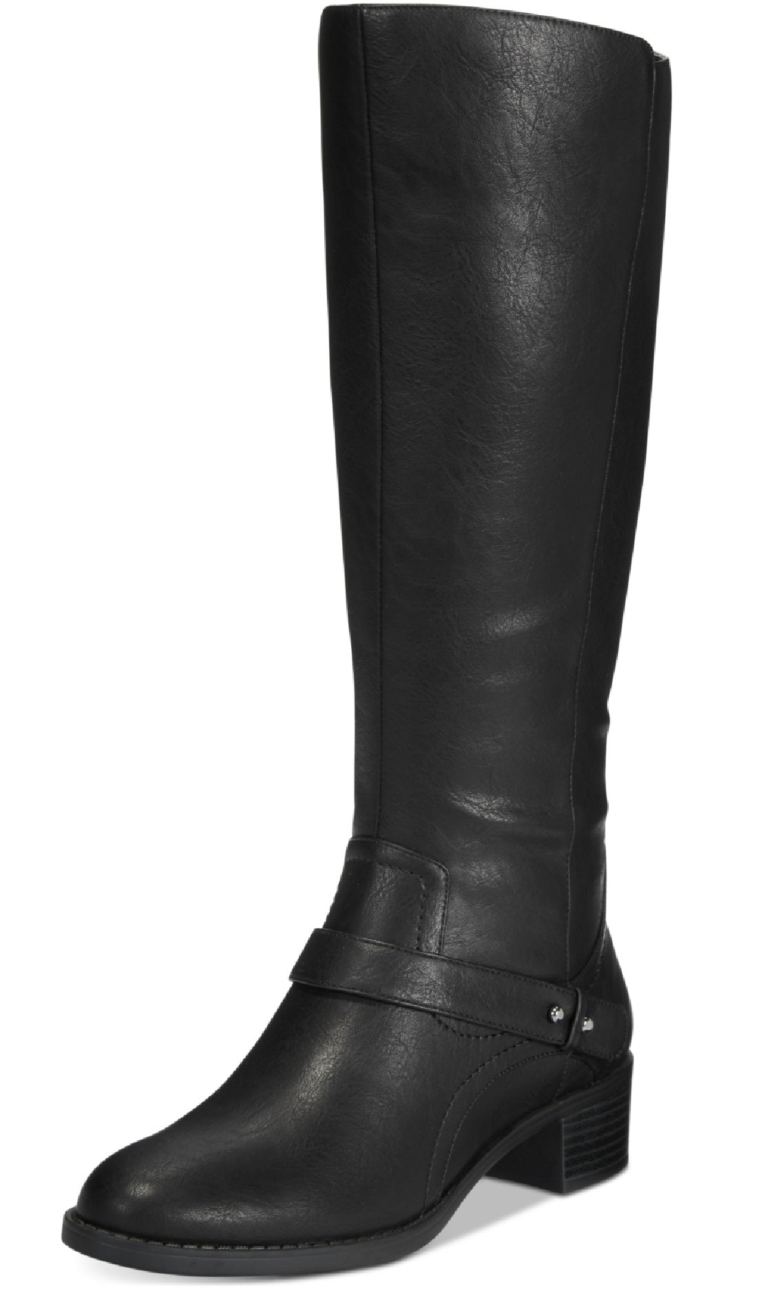 Easy Street Women's Jewel Wide Calf Riding Boots Shoes Black Size 7.5 M