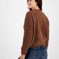 Hooked Up By Iot Junior's Button Front Cardigan Brown Size S