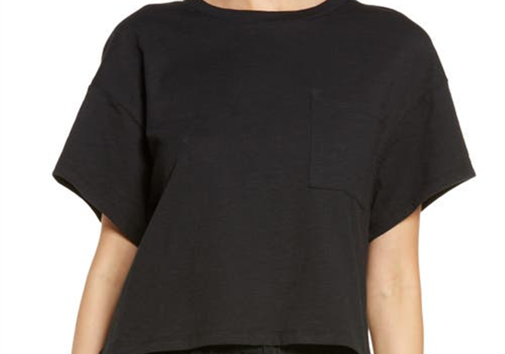 Honeydew Intimates Black Crop Pajama Top Size XS