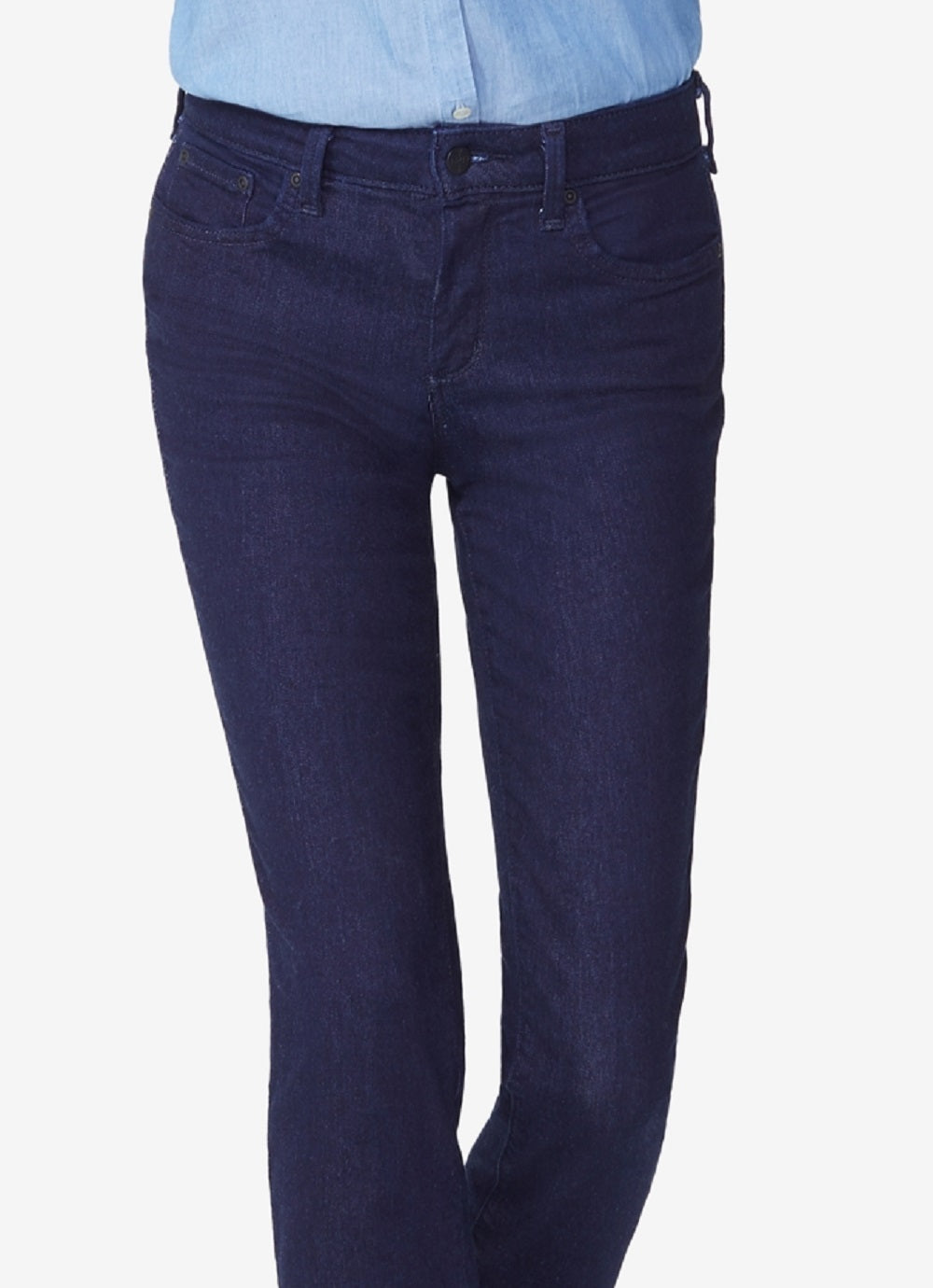 NYDJ Women's Sheri Tummy Control Slim Jeans Blue Size 2Petite