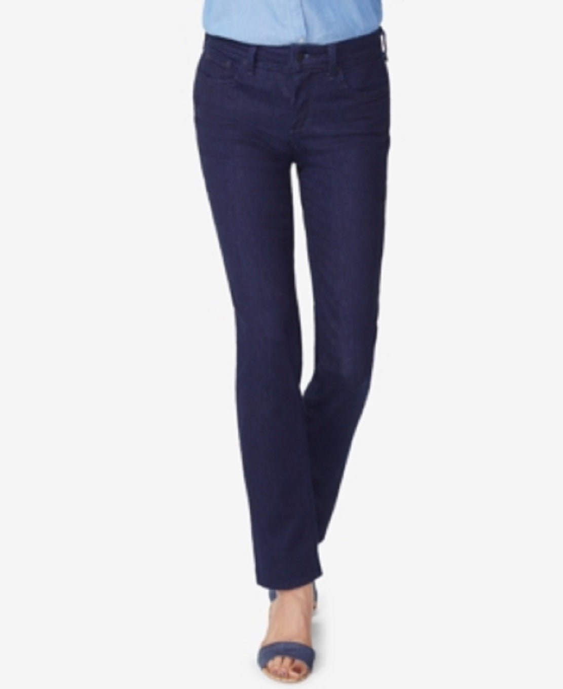 NYDJ Women's Sheri Tummy Control Slim Jeans Blue Size 6Petite