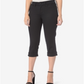 NYDJ Women's Marilyn Stretch Cuffed Crop Jeans Black Size 4