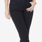 NYDJ Women's Marilyn Tummy-Control Straight-Leg Jeans Black Size 6Petite