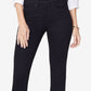 NYDJ Women's Sheri Tummy-Control Slim-Leg Jeans Black Size 14 Petite