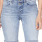 NYDJ Women's Roll Hem Briella Denim Shorts Blue Size 8