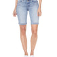 NYDJ Women's Roll Hem Briella Denim Shorts Blue Size 12