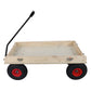 Children's and Garden Wooden Carriage with All-Terrain Inflatable Wheels