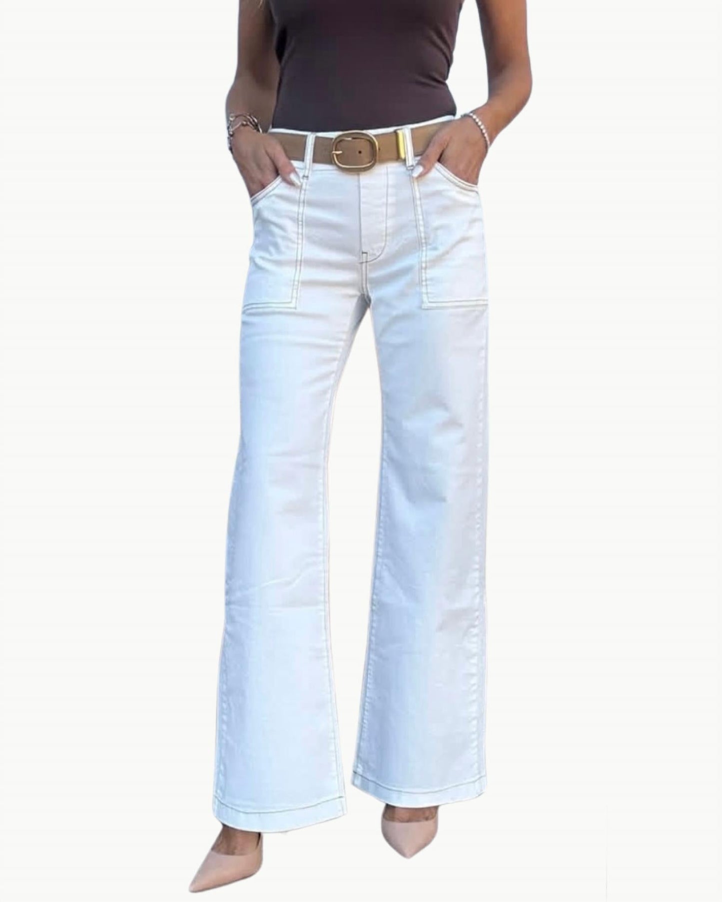 Bevy Flog - Christine Denim Flare Pants
