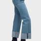 Hudson - Rosie High Rise Wide Leg Ankle Cuff Jean