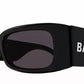 Balenciaga - आयताकार गैर-ध्रुवीकृत धूप का चश्मा - Bb0260s - 001