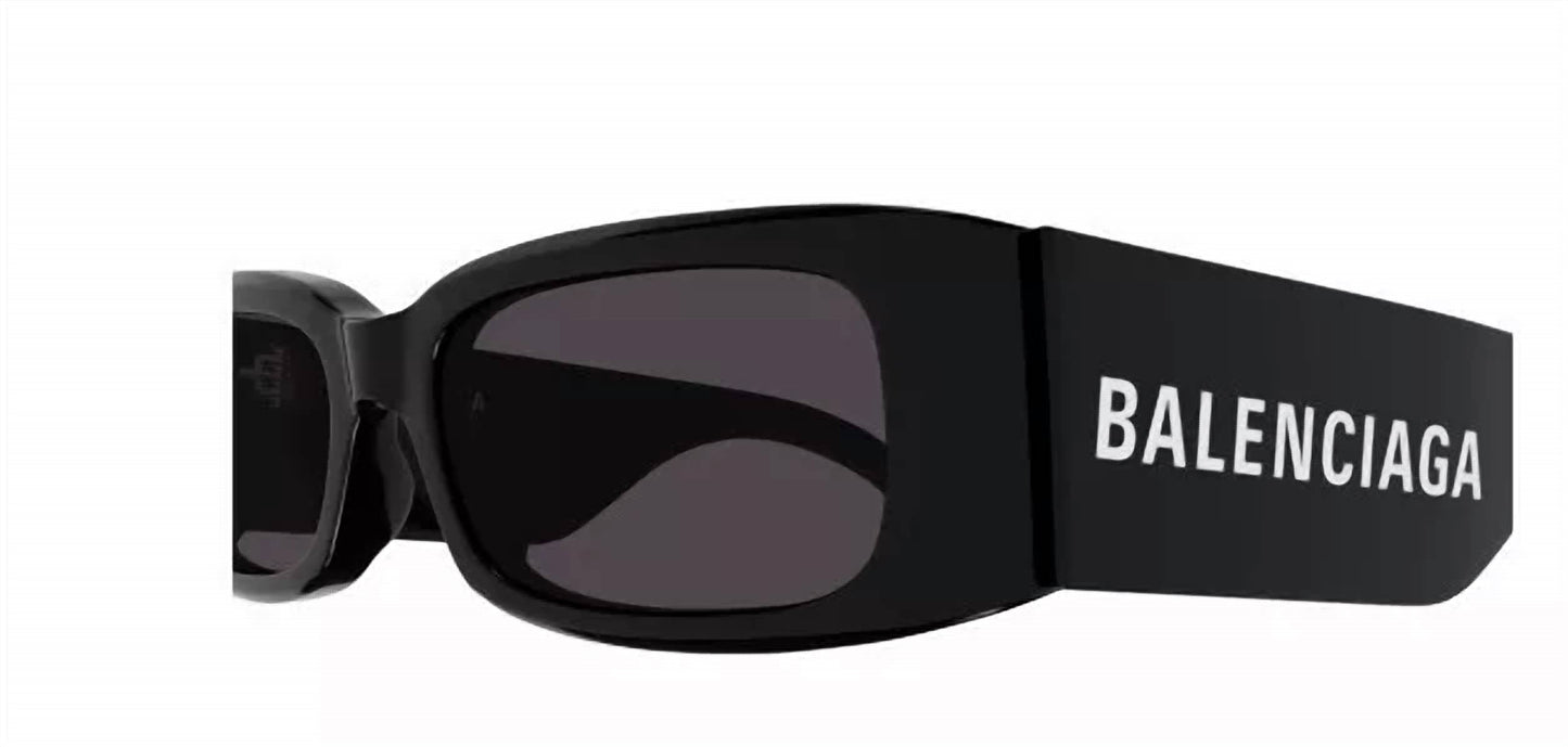 Balenciaga - आयताकार गैर-ध्रुवीकृत धूप का चश्मा - Bb0260s - 001