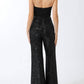 Aakaa - Isabelle Sequin Pants Detail Jumpsuit