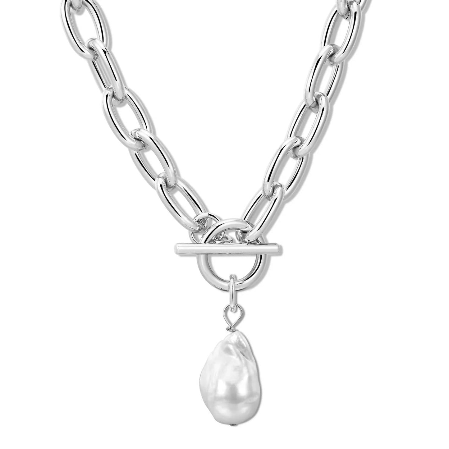 एक्लेक्सिक - महिलाओं का अलाना एक्सएल बैरोक पर्ल पेंडेंट नेकलेस
