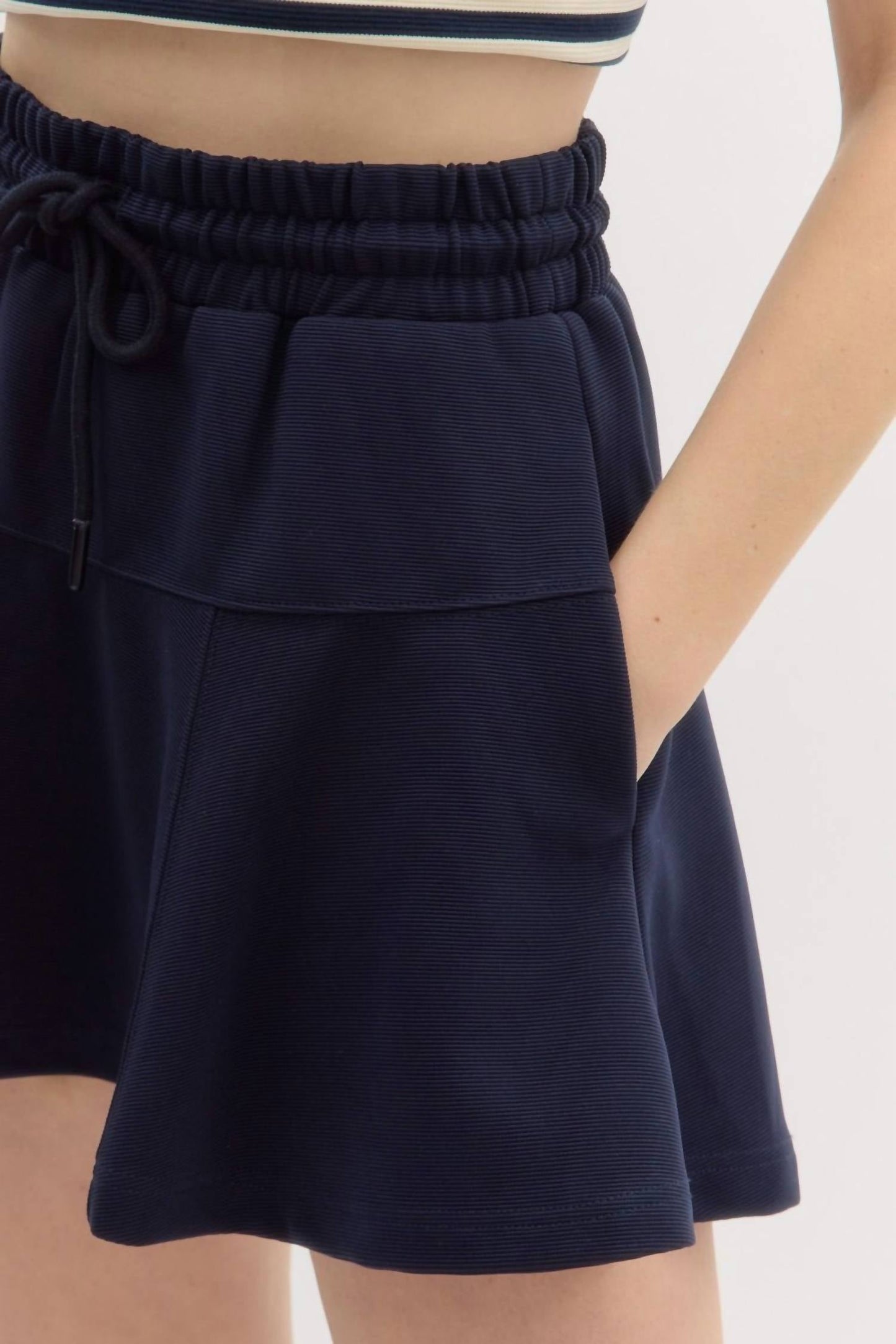 Entro - High Waist Pull On Skort