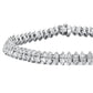 Diana M Jewels - टू रो टेनिस 5.00 कैरट्स डायमंड ब्रेसलेट