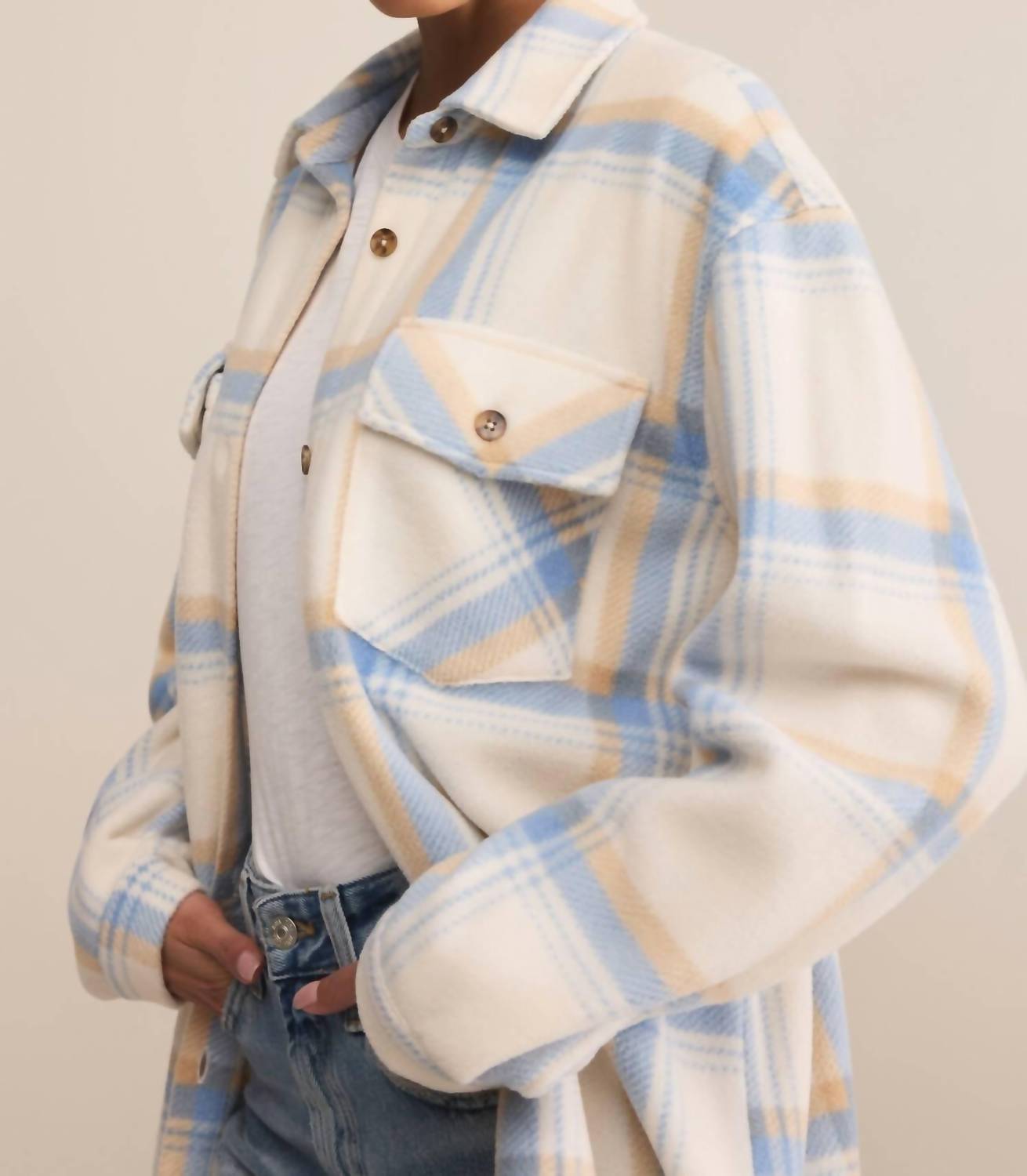 Z Supply - Hiker Two Toned Fleece Jacket