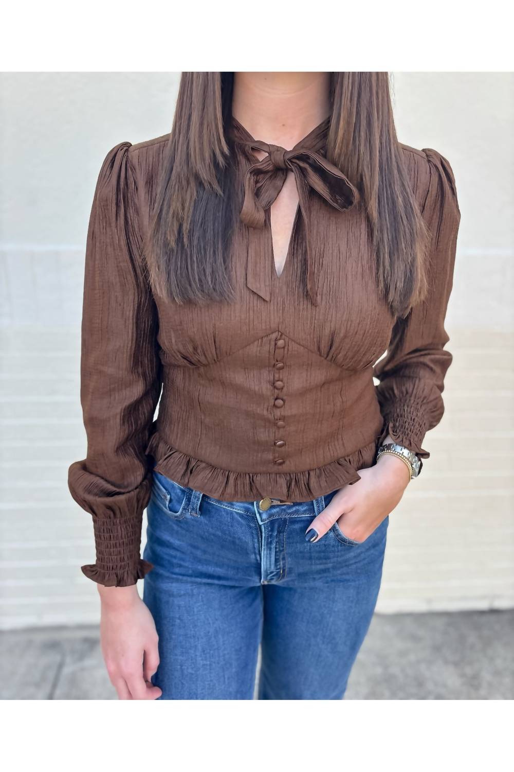 Adelyn Rae - Lucy Bow Blouse