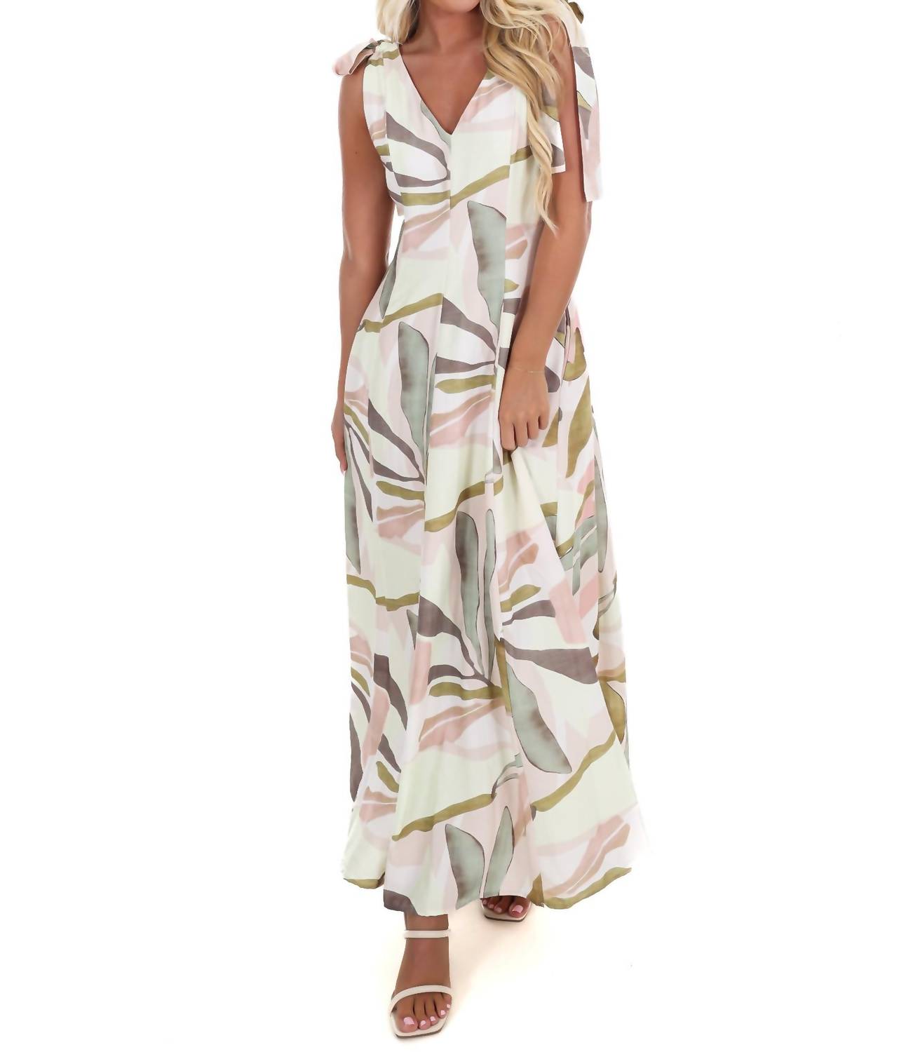 In February - Island Hour Tropical Maxi Dress