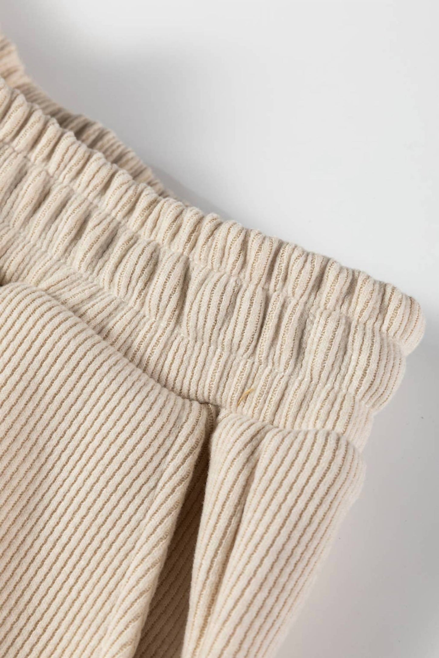 66Disco - Drawstring Pullover Hoodie and High Waist Pants Corduroy Set
