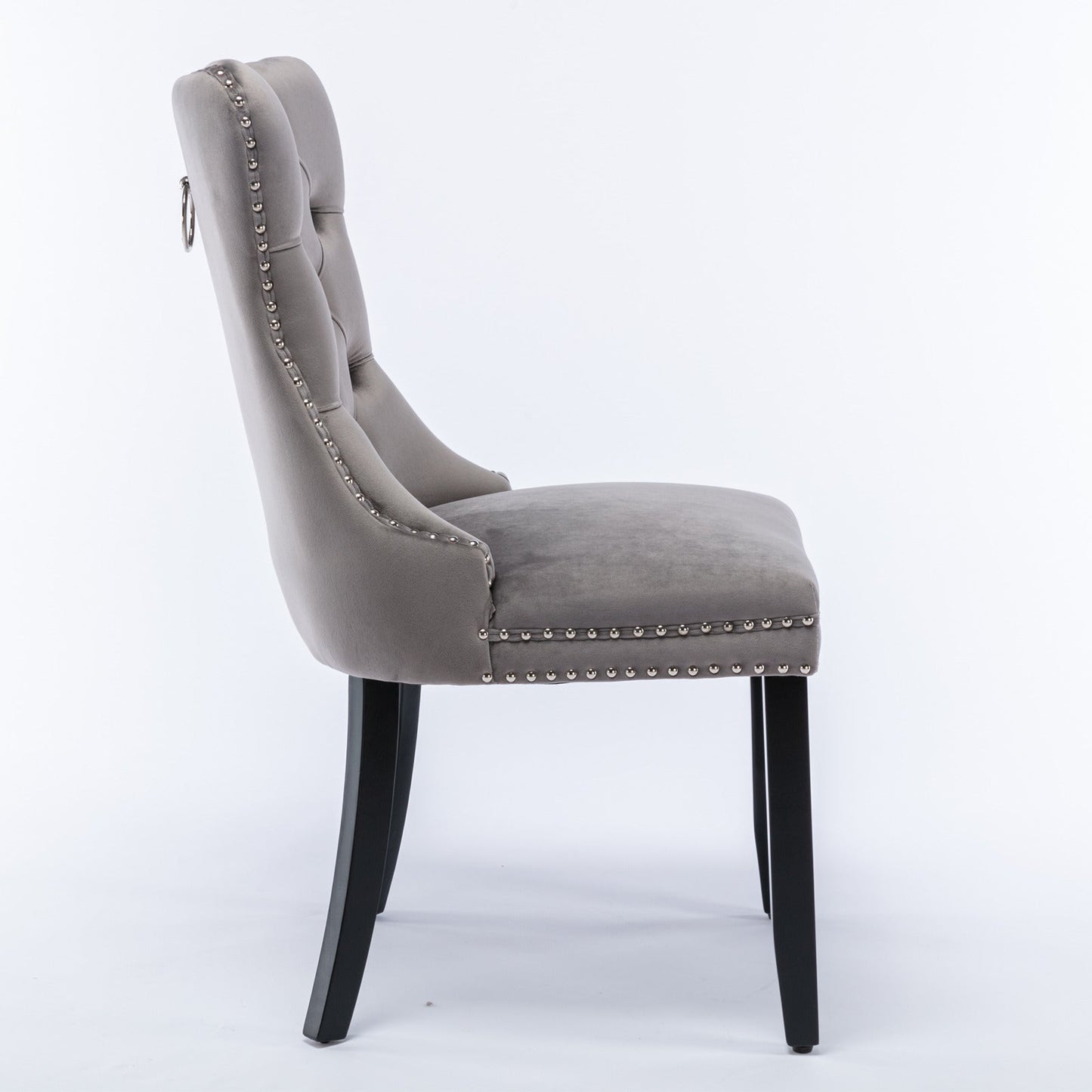 Nikki Collection Modern Velvet Upholstered Dining Chair Set