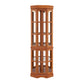 Corner Curio Cabinet With 5 Shelves And Lighting System