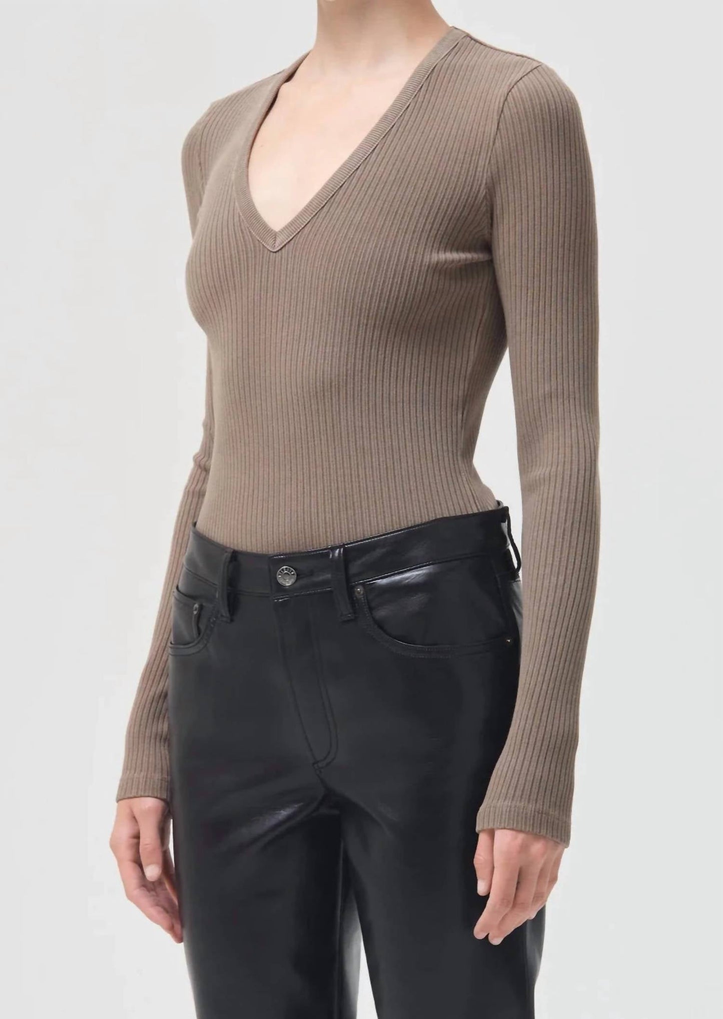 Agolde - Tavi Deep V Thong Bodysuit