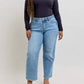 Judy Blue - Tummy Control Vintage Wash Straight Leg Jeans - Petite