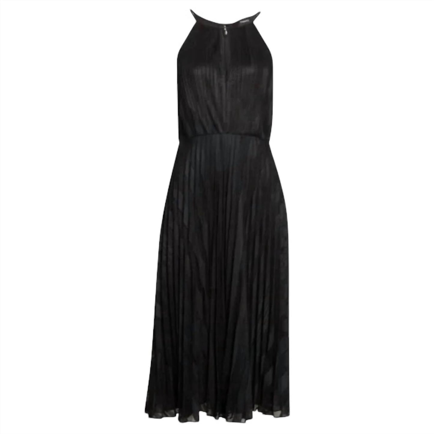 Theory - Pleated Lace Halter Midi Dress