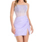 Ashleylauren - Beaded Mesh Mini Dress