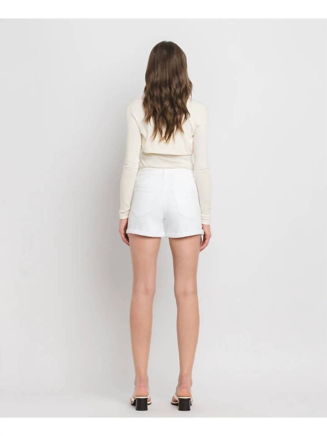Flying Monkey - High Rise Double Cuff Shorts