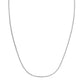 Double Extendable Cable Chain in 14k White Gold (1.40 mm)