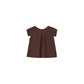 Omamimini - Gauze top with box pleated sleeve