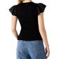 Steve Madden - Cecilie Short Sleeve Smocked Top