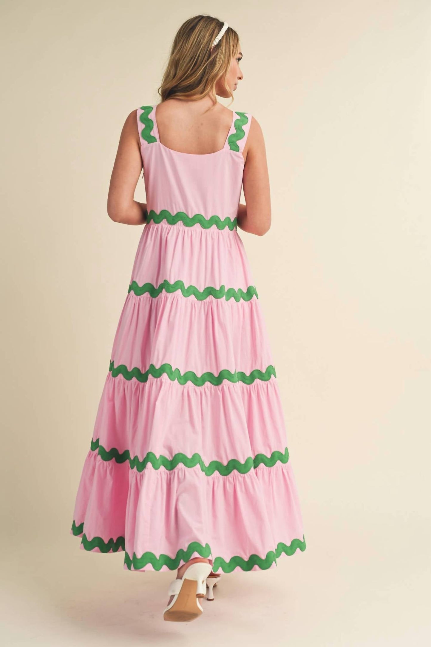 &Merci - Ric Rac Tiered Midi Dress