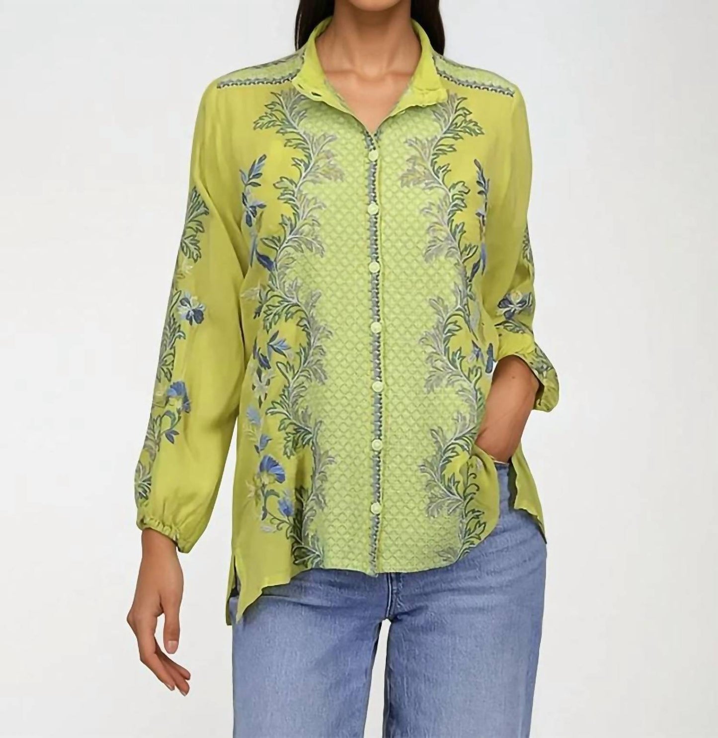 Johnny Was - Eleana Embroidered Blouse