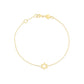 14k Yellow Gold Star of David Bracelet