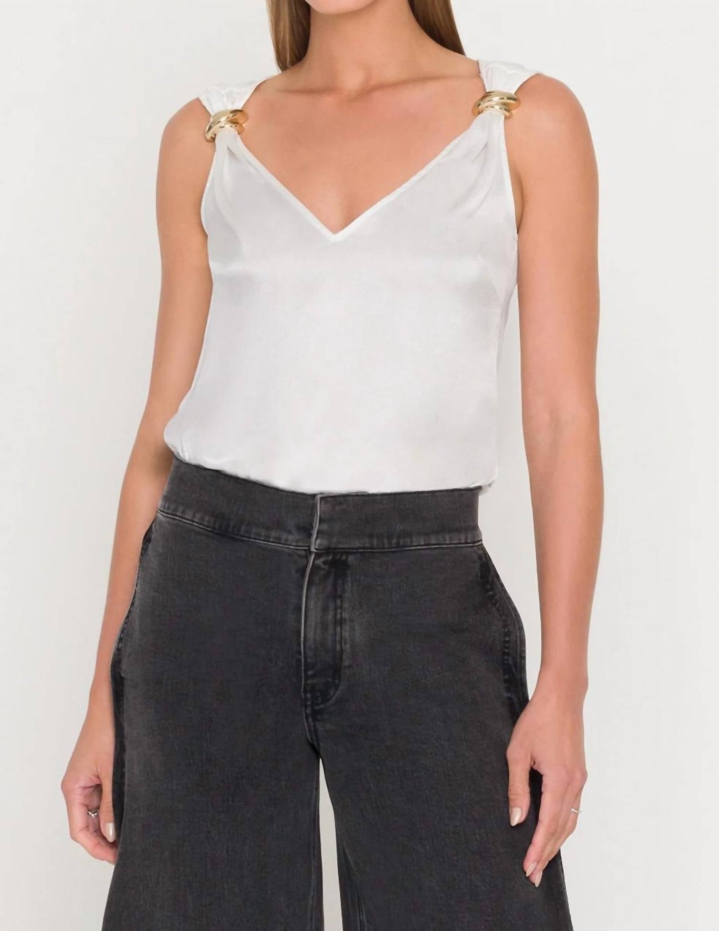 Generation Love - Fawn Hammered Blouse
