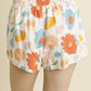 Aureum - Women's Floral Shorts With Tie
