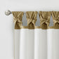 Twist Tab Lined Window Curtain Panel Bronze 50x84