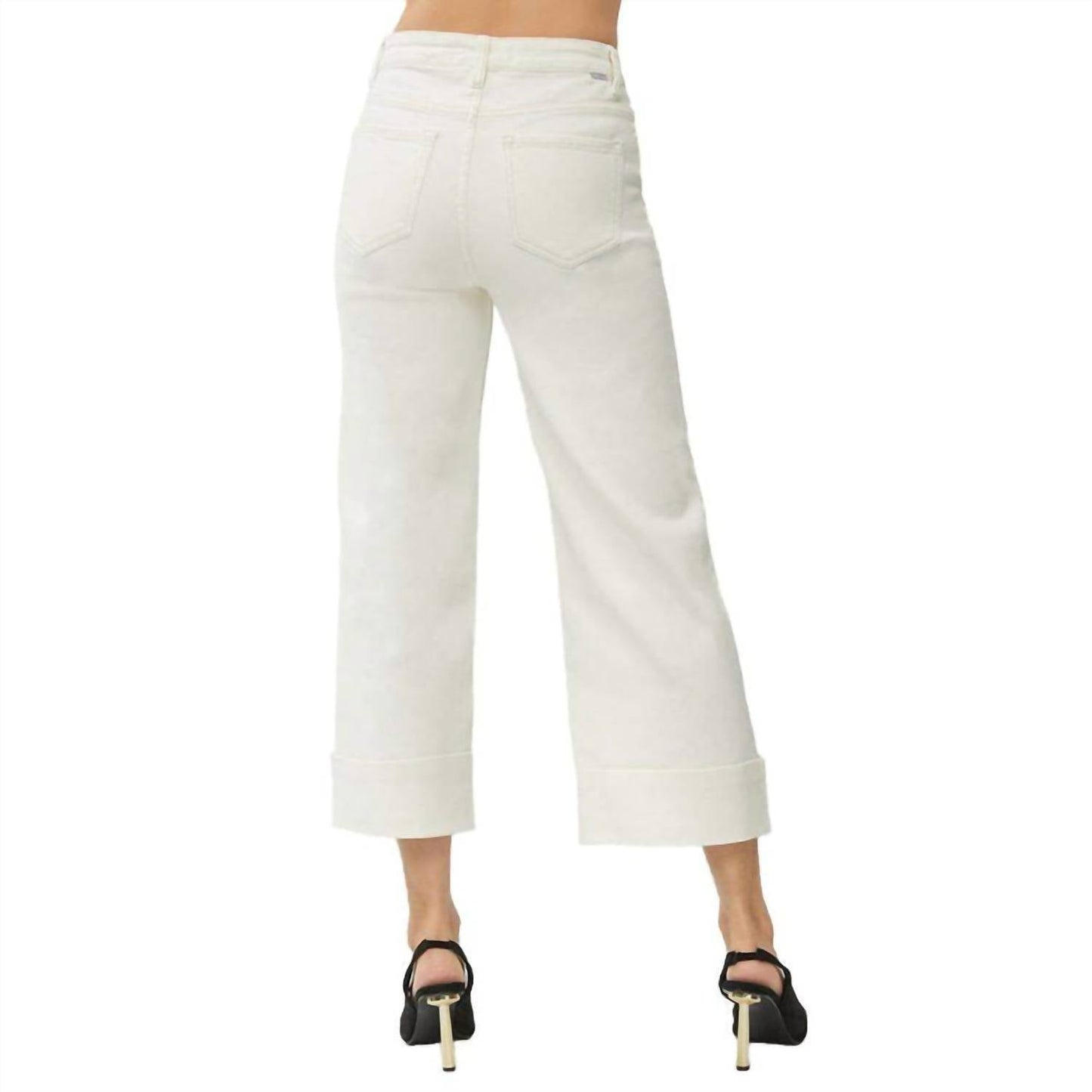 Risen - Wide Leg Cuffed Jeans