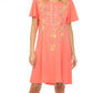 Johnny Was - CALISTA FLUTTER SLEEVE HENLEY DRESS