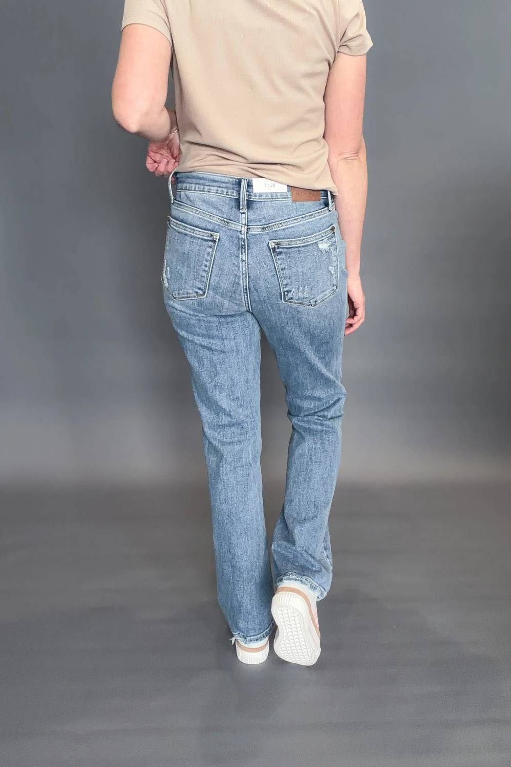 Judy Blue - Sabrina Mid Rise Vintage Wash Boot Cut Jeans