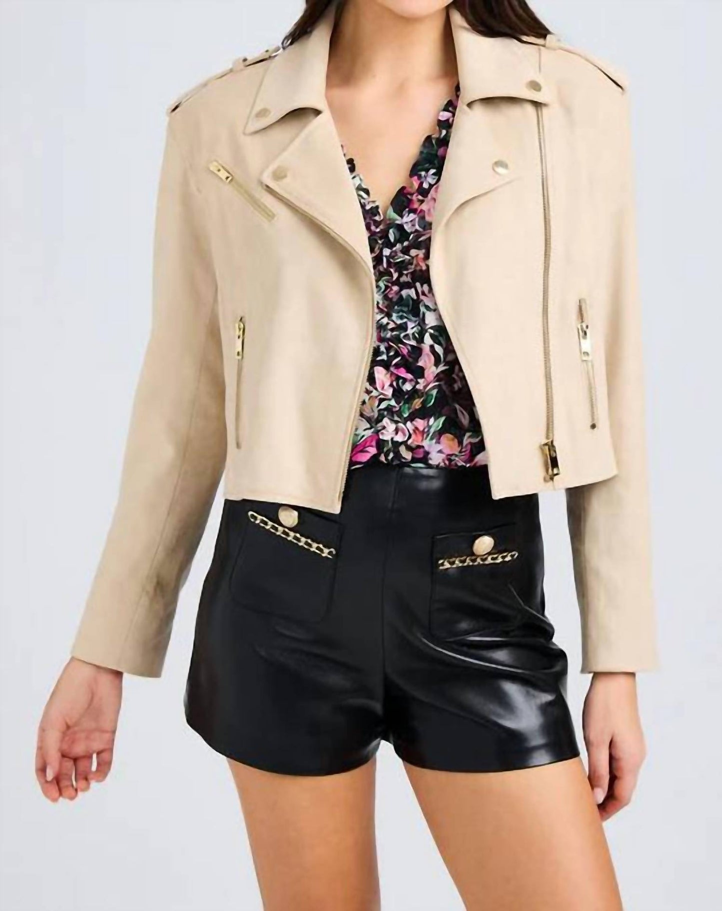 Generation Love - Cosita Vegan Suede Moto Jacket