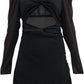 Loveshackfancy - Nanita Twisted Cutout Knit Mini Dress
