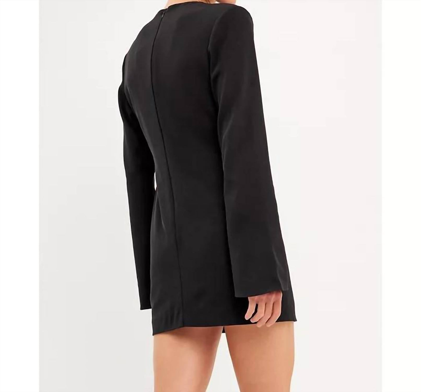 2.7 August Apparel - Crossover Straps Fitted Mini Dress