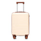 14'/20' 2-Piece Beige ABS Spinner Wheel Luggage Set
