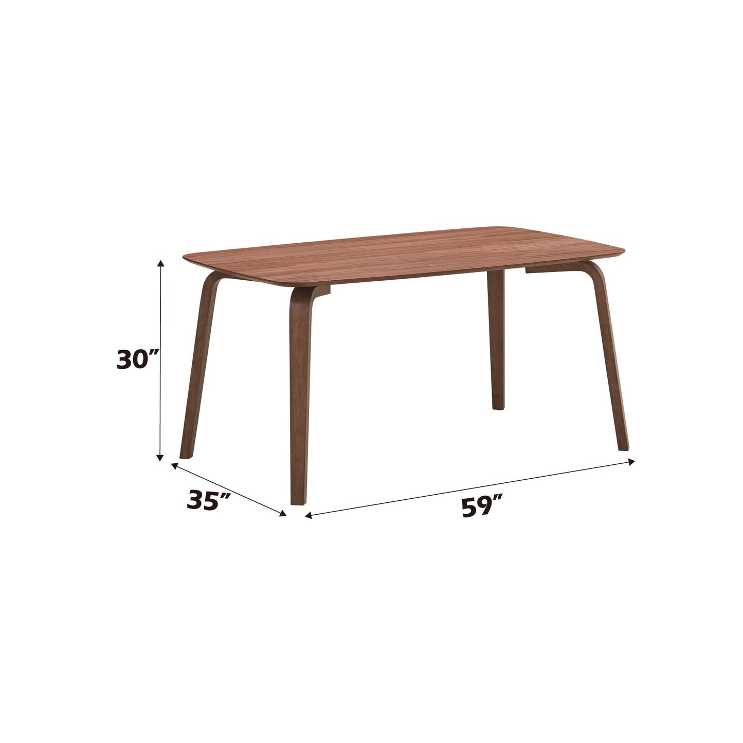 Casson Walnut Dining Table