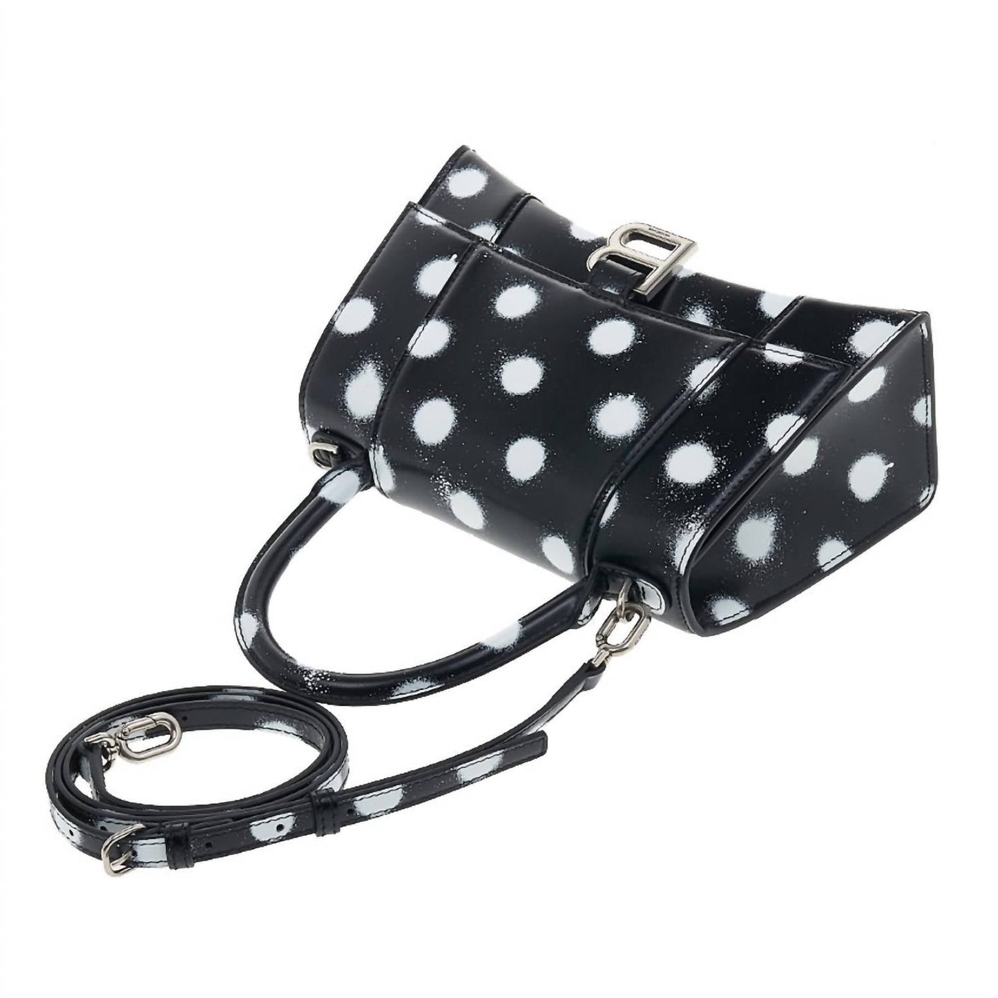 Balenciaga - Women's Polka Dot Spray Hourglass Handbag Xs