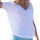 Marble - SHORT SLEEVE V-NECK TOP
