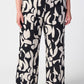 Joseph Ribkoff - Geometric Print Wide Leg Pull On Pants